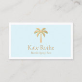 熱帯金ゴールドパームツリースプレータンニング コーリングカード (正面)