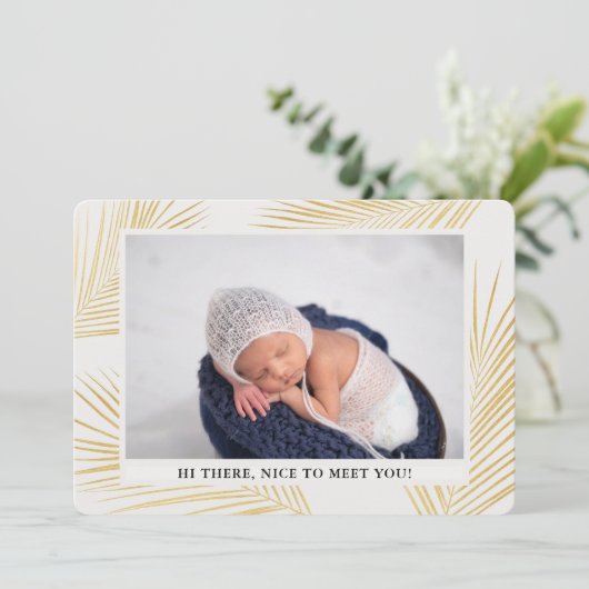 熱帯金ゴールドパームニュートラル産地案内カード 案内状 (スタンド正面)