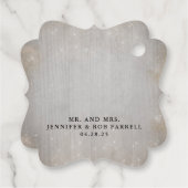 熱帯金ゴールドビーチヒトデ夫婦ありがとう フェイバータグ (裏面)