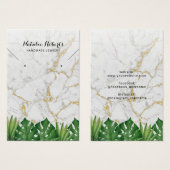 熱帯金ゴールド大理石ジュエリーイヤリングディスプレイ (正面&裏面)