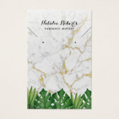 熱帯金ゴールド大理石ジュエリーイヤリングディスプレイ (正面)