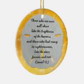 熱帯金ゴールド聖なる書物、 経典牧師オーナメント セラミックオーナメント (右)