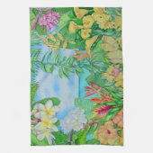 熱帯金ゴールド キッチンタオル (縦)