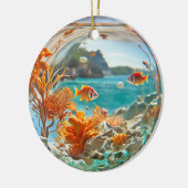熱帯金魚海サンゴ セラミックオーナメント (左)