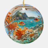 熱帯金魚海サンゴ セラミックオーナメント (裏面)