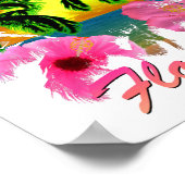 熱帯鍵ラルゴフロリダ鍵 ポスター (角)