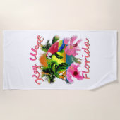 熱帯鍵西フロリダ鍵 ビーチタオル (正面)