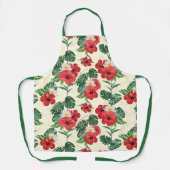 熱帯開花ズオブザホワイトロータス エプロン (正面)