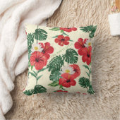 熱帯開花ズオブザホワイトロータス クッション (ブランケット)