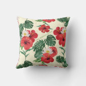 熱帯開花ズオブザホワイトロータス クッション (裏面)