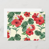 熱帯開花ズオブザホワイトロータス ポストカード (正面/裏面)