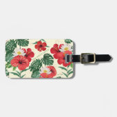 熱帯開花ズオブザホワイトロータス ラゲッジタグ (正面横)