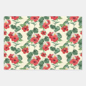 熱帯開花ズオブザホワイトロータス ラッピングペーパーシート (正面3)