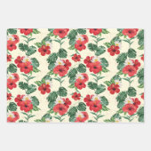 熱帯開花ズオブザホワイトロータス ラッピングペーパーシート (正面2)