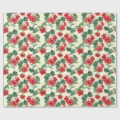 熱帯開花ズオブザホワイトロータス ラッピングペーパー (フラット)