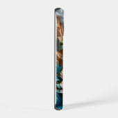 熱帯開花リバーiPhone / iPadケース iPhone 15ケース (右側面)