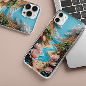 熱帯開花リバーiPhone / iPadケース iPhone 15ケース