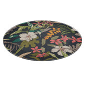 熱帯開花:シームレスフラワーパターン カッティングボード (角)