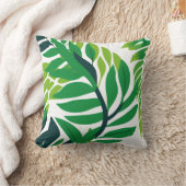 熱帯離れの植物 クッション (ブランケット)
