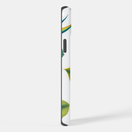 熱帯離れの花と花の電話ケース iPhoneケース (右側面)