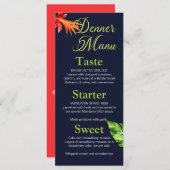 熱帯離れの花結婚類 メニュー (正面/裏面)