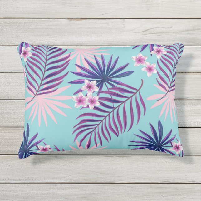 熱帯離れの花2 アウトドアクッション (正面)