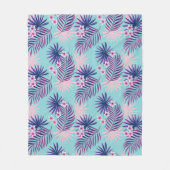 熱帯離れの花2 フリースブランケット (正面)