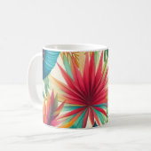 熱帯離れハワイアンパターン コーヒーマグカップ (正面左)