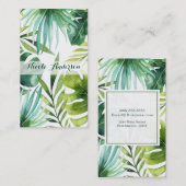 熱帯離れハワイアン熱帯雨林植物 名刺 (正面/裏面)