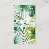 熱帯離れハワイアン熱帯雨林植物 名刺 (正面)
