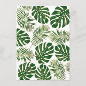 熱帯離れブライダルシャワービンゴゲームカード エンクロージャーカード (裏面)