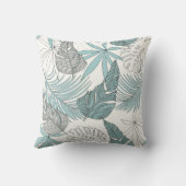 熱帯離れ国：明るいシームレスな傾向 クッション (裏面)