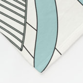 熱帯離れ国：明るいシームレスな傾向 フリースブランケット (角)