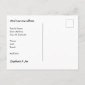 熱帯離れ引っ越しましたからフロリダへの新しい住所 ポストカード (裏面)