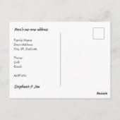 熱帯離れ引っ越しましたからフロリダへの新しい住所 ポストカード (裏面)