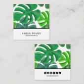 熱帯離れ社会メディア スクエア名刺 (正面/裏面)