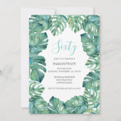 熱帯離れ誕生日60TH招待状印刷 招待状 (正面)