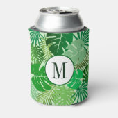 熱帯離れ雨林の葉ジャングルモノグラム 缶クーラー (缶裏面)