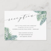 熱帯雨木婚礼レセプションカード エンクロージャーカード (正面)