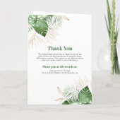 熱帯雨木葬儀番組順 プログラム (裏面)