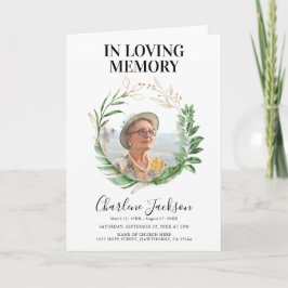 熱帯雨木葬儀番組順 プログラム