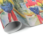 熱帯雨林のオウム ラッピングペーパー (ロールコーナー)