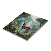 熱帯雨林のオカピ(Zebra Giraffe) タイル (側面)