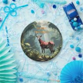 熱帯雨林のオカピ(Zebra Giraffe) ペーパープレート (パーティー)