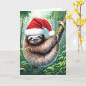 熱帯雨林のクリスマススロース カード (黄色い花)