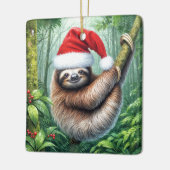 熱帯雨林のクリスマススロース セラミックオーナメント (左)