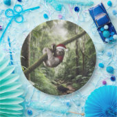 熱帯雨林のクリスマススロース ペーパープレート (パーティー)