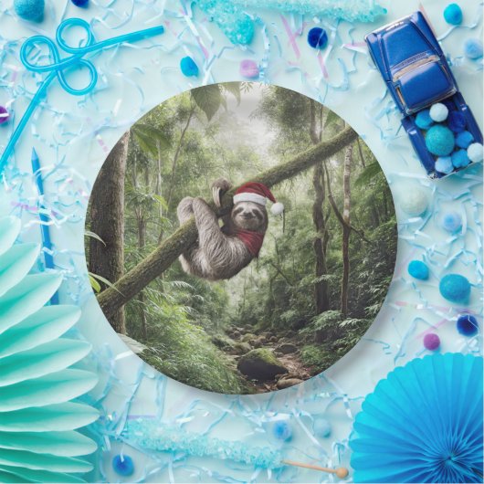 熱帯雨林のクリスマススロース ペーパープレート (パーティー)