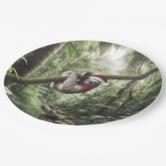 熱帯雨林のクリスマススロース ペーパープレート (アングル)
