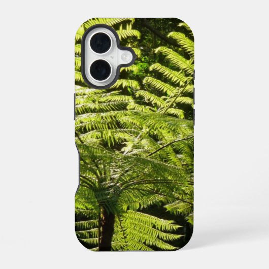 熱帯雨林のシダ iPhone 16ケース (裏面)
